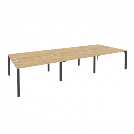 Рабочая станция на П-образном м/к ONIX O.MP-D.RS-6.3.8 Тиквуд Светлый/Антрацит_0