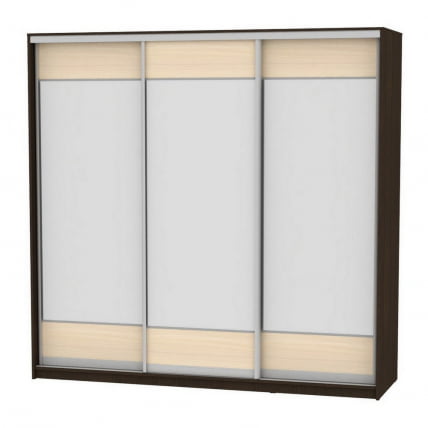 Шкаф-купе B-230х235х60-1(Венге-ДМ-D8D8D8)_0