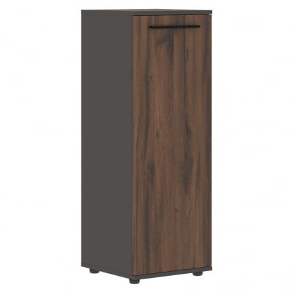 Шкаф-колонка с глухой средней дверью ЕДИС ЕМCС 42.1 Дуб Денвер темный Черный Мокко / EDIS EMCS_0