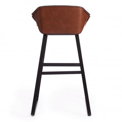 Стул барный DORO (mod. 9088S) пластик/металл, 53,5 х 52 х 74 х 97,5 см , Grey (Cерый) 7 / Brown (Коричневый) 9 / черный_3