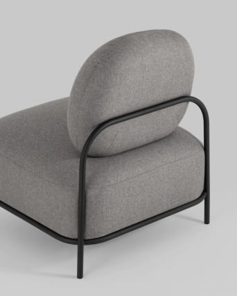 Кресло Стоун 1 рогожка Серый_10