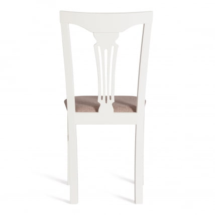 Стул Гермес/ Hermes дерево гевея, 43х49х94см, Ivory white, ткань серая (TM-164)_3