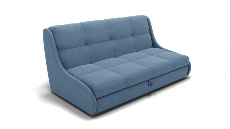 Диван Куба 1950 (ЗР) Цвет фасада: Голубой; Тип: Прямой; Материал фасада: Металл/Велюр_0