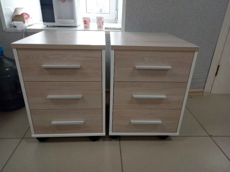 Тумба подкатная Deka 9.05.01 Дуб Сантана светлый/Белый_4