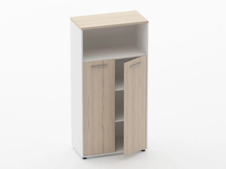 Шкаф 3 широкий закрытый с нишей Deka 10.16.131 Туя/Белый_1