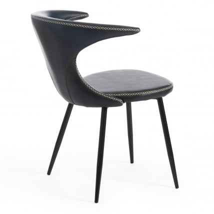 Стул FLAIR (mod. 9020) / 1 шт. в упаковке экокожа/металл, 60 х 56 х 78 см , зеленый 14/черный_2