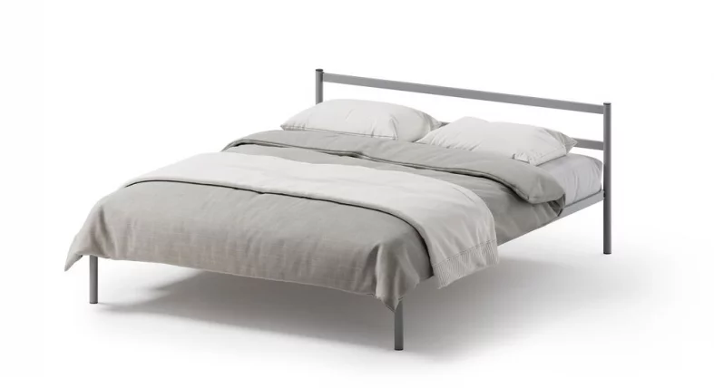 Кровать Метта 1400x2000 Серая_0
