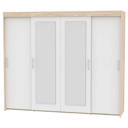 Шкаф-купе T-5-198х235х45-M(ДСС-Белый-1)_0