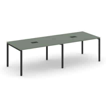 Стол переговорный (2 столешницы) CONCEPT CN.PRG-022 Кобо Черный_0