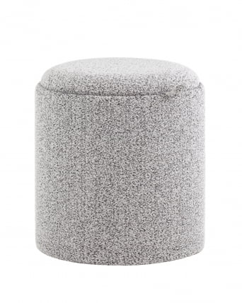 Пуф-столик с ящиком Хюгге XS букле серый_0