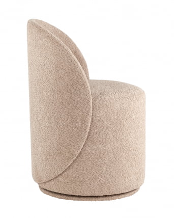 Пуф Loreen вращающийся букле Капучино_2