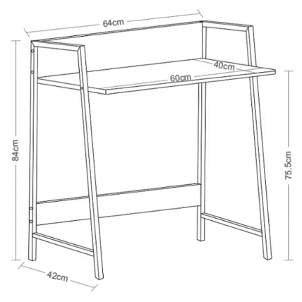 Стол на металлокаркасе BRABIX LOFT CD-003 Мореный дуб_9