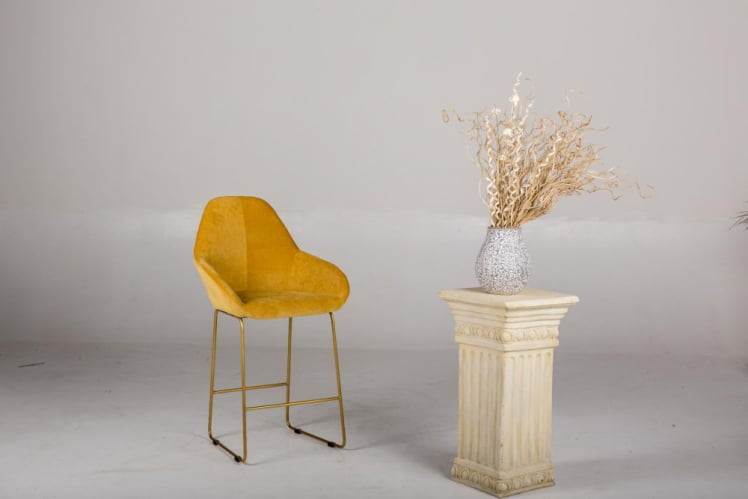 Стул барный Кент (Б) БлюАрт/Линк Золото / Kent_2