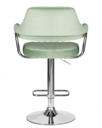 Стул барный DOBRIN CHARLY Пудрово-мятный велюр MJ9-87_4