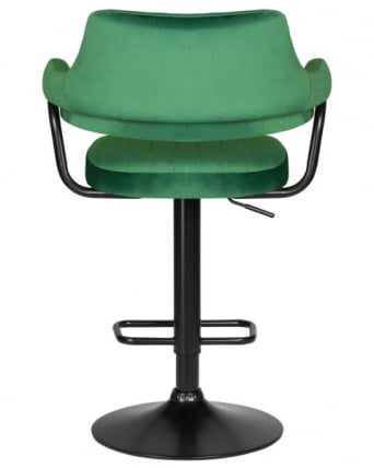 Стул барный ДОБРИН CХАРЛЙ БЛАCК (зеленый велюр (МДЖ9-88)) 2 шт / DOBRIN CHARLY BLACK (MJ9-88))_6