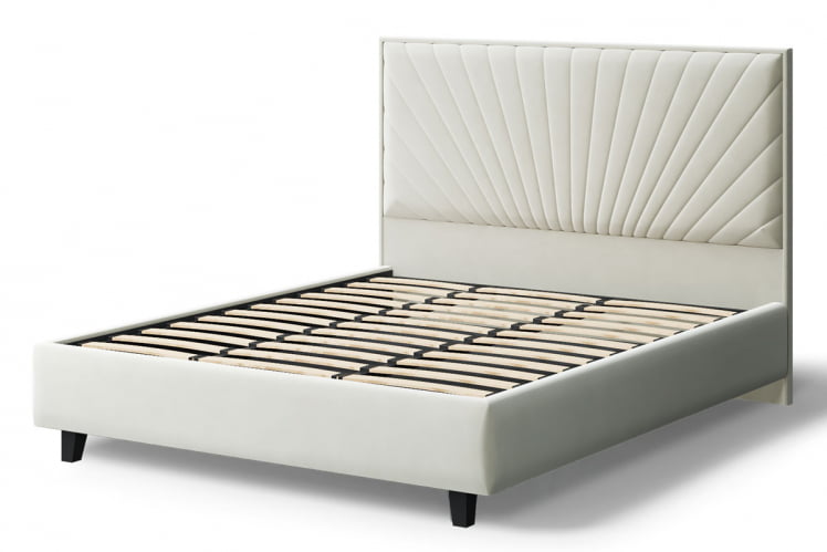 Кровать Леона, 2000x1600мм, серо-белый_2