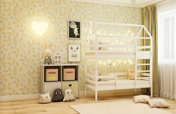 Кровать-домик RooRoom кд-77 Белый_0