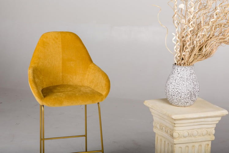 Стул барный Кент (Б) БлюАрт/Линк Золото / Kent_3