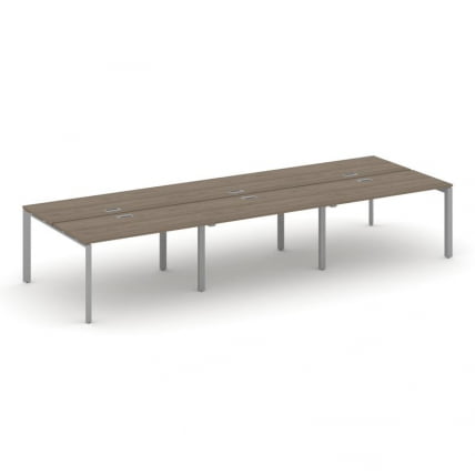 Рабочая станция двухсторонняя Стайл Проджект СН-59П.ДРС-081 Вяз Благородный/Металл Серый/Серебро Заг / SN-59P.DRS-081_0