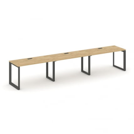 Рабочая станция односторонняя Стайл Проджект СН-59О.ОРС-043 Тиквуд Светлый/Металл Антрацит/Черный За / SN-59O.ORS-043_0