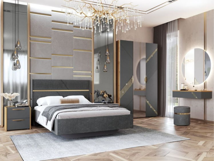 Стол письменный (лев/прав) Монако 902.24 Дуб Вотан Оникс Графит_9