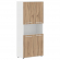 Шкаф с двумя комплектами глухих малых дверей EDIS EHCS 85.4 Дуб Денвер светлый Белый Белый_3653650