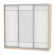 Шкаф-купе B-230х235х60-2(ДСС-Белый-D7D8D7)_356463