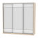 Шкаф-купе B-230х235х60-2(ДСС-Белый-D8D8D8)_356424