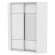 Шкаф-купе YA-198х1250-3(Белый-D4D3)_359283