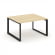 Стайл Проджект Стол переговорный SN-59O.SPRG-032.3 Акация Лорка/Металл Черный 1180*1180*750 _3809866