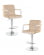 Стул барный DOBRIN KRUGER ARM (бежевый велюр (MJ9-10)) 2 шт_3636548