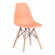 Стул CINDY (EAMES) (mod. 1801) дерево бук/металл/сиденье пластик, 45x51x82 см, Orange (Оранжевый)_718098