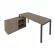 Рабочая станция на П-образном м/к с опорной тумбой левая Metal System Б.РС-СТС-2.4 Л Вяз/Антрацит_241566