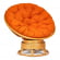 Кресло-качалка PAPASAN/ПАПАСАН w 23/01 B /с подушкой/ 115х78х104 см, Honey (мед), ткань Оранжевый, С 23_570752