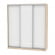 Шкаф-купе B-220х200х60-2(ДСС-Белый-D9D9D9)_358578