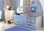 Детская кровать Алиса КР 811 Голубой металлик-Дуб Белфорд_108696