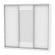 Шкаф-купе B-230х235х60-1(Белый-D9D10D9)_356388