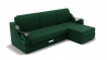 Диван Дубай-2 с оттоманкой угол левый/правый (ЗР) Цвет фасада: Зеленый; Тип: Левый/правый; Материал фасада: Металл/Велюр_801721