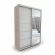 Шкаф-купе 2-х дверный Акцент-Квадро КВ 1600х600 Шимо светлый/Хром_171032