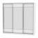 Шкаф-купе B-230х235х60-2(Белый-D8D8D8)_356414