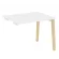 Стол-приставка с опорным элементом ONIX WOOD OW.SPR-1.8 Белый Бриллиант/Светлый_213925