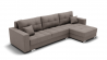 Диван Талисман-3 угол левый/правый (ЗР) Цвет фасада: Серо коричневый; Тип: Левый/правый; Материал фасада: Металл/Велюр_891149