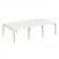 Оникс Вуд Рабочая станция OW.D.RS-6.1.8 Белый Бриллиант/Дуб Светлый/Металл Белый 2940*1635*750 _4464759