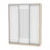 Шкаф-купе B-230х180х60-3(ДСС-Белый-D9D10D9)_356086