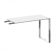Брифинг-приставка Метал Систем Директ БО.ПР-4 Белый/Нержавеющая Сталь 1200*600*750_3882548