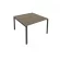 Переговорный стол (1 столешница) Metal System Б.ПРГ-1.2 Вяз/Антрацит_243252