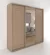 Шкаф-купе 3-х дверный Акцент-Лайт Д3 1800х600 Дуб молочный_228716