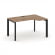 Стайл Проджект Стол рабочий эргономичный SN-59P.SPA-022(R) Дуб Табак/Металл Черный/Черный Заглушка 1 _3856229