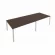 Переговорный стол (2 столешницы) Metal System Б.ПРГ-2.4 Венге/Серый_243418