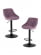Стул барный DOBRIN LOGAN BLACK (пудрово-сиреневый велюр (MJ9-52)) 2 шт_3636517